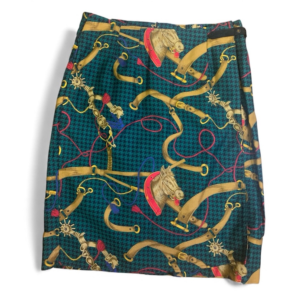 Alexander Campbell Equestrian Print Skirt – Size 6 –